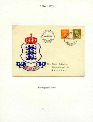 DÁNSKO - VYDÁNÍ FREDERIK IX 1948-1960 NA OBÁLKÁCH PRVNÍHO DNE – list 132