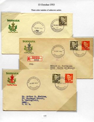 DÁNSKO - VYDÁNÍ FREDERIK IX 1948-1960 NA OBÁLKÁCH PRVNÍHO DNE – list 133