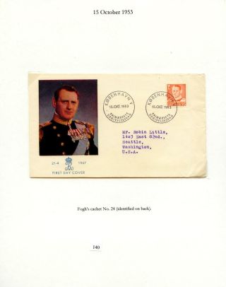 DÁNSKO - VYDÁNÍ FREDERIK IX 1948-1960 NA OBÁLKÁCH PRVNÍHO DNE – list 140