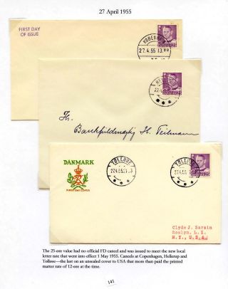 DÁNSKO - VYDÁNÍ FREDERIK IX 1948-1960 NA OBÁLKÁCH PRVNÍHO DNE – list 141