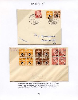 DÁNSKO - VYDÁNÍ FREDERIK IX 1948-1960 NA OBÁLKÁCH PRVNÍHO DNE – list 143