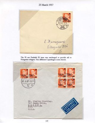 DÁNSKO - VYDÁNÍ FREDERIK IX 1948-1960 NA OBÁLKÁCH PRVNÍHO DNE – list 145