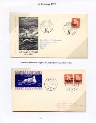 DÁNSKO - VYDÁNÍ FREDERIK IX 1948-1960 NA OBÁLKÁCH PRVNÍHO DNE – list 154