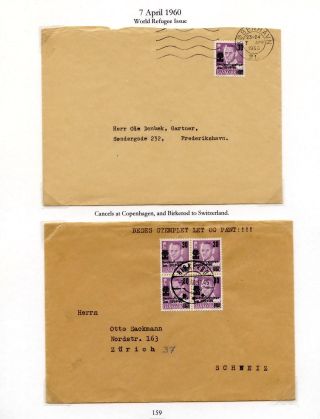 DÁNSKO - VYDÁNÍ FREDERIK IX 1948-1960 NA OBÁLKÁCH PRVNÍHO DNE – list 159
