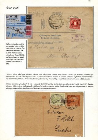 POŠTOVNY OKRESU ČESKÝ BROD – list 9