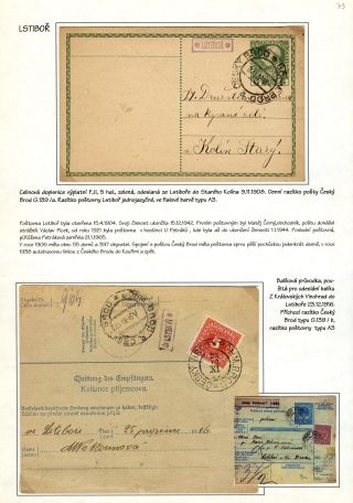 POŠTOVNY OKRESU ČESKÝ BROD – list 10