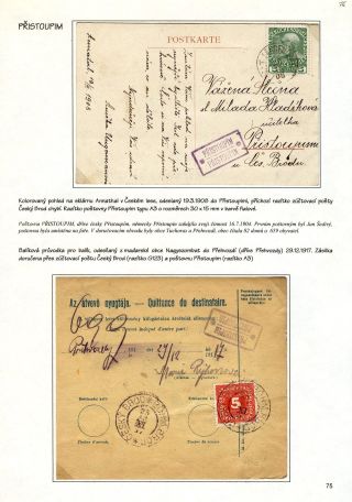 POŠTOVNY OKRESU ČESKÝ BROD – list 12