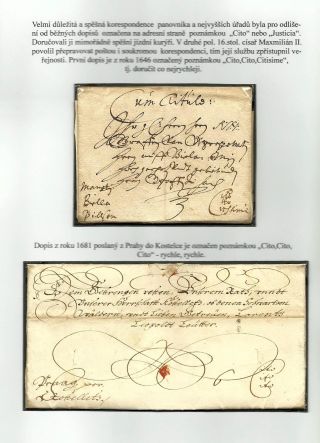 AUSGEWÄHLTEN KAPITELN AUS POSTGESCHICHTE VON PRAG (1526-1918) – Blatt 4