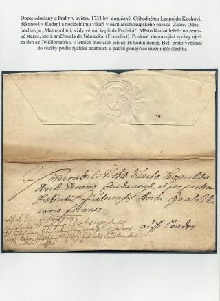AUSGEWÄHLTEN KAPITELN AUS POSTGESCHICHTE VON PRAG (1526-1918) – Blatt 6