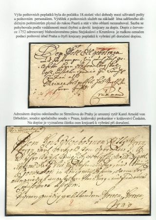 AUSGEWÄHLTEN KAPITELN AUS POSTGESCHICHTE VON PRAG (1526-1918) – Blatt 8