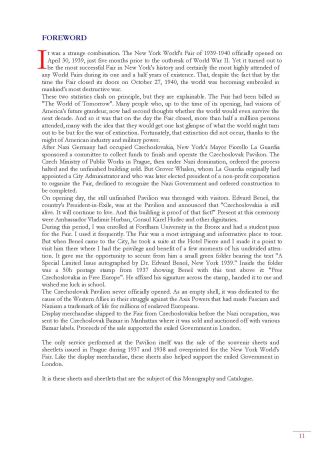 ČESKOSLOVENSKÁ VYDÁNÍ PRO SVĚTOVÉ VÝSTAVY NEW YORK 1939-1940 (monografie a katalog) – list 11