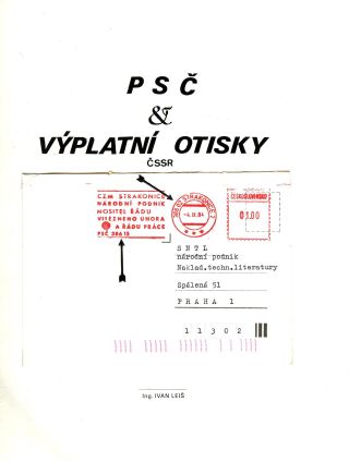 PSČ & VÝPLATNÍ OTISKY ČSSR – list 1