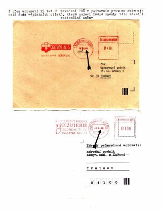 PSČ & VÝPLATNÍ OTISKY ČSSR – list 7