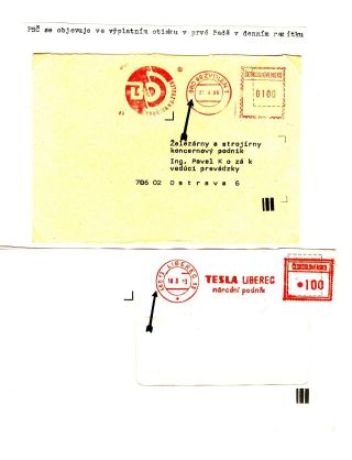 PSČ & VÝPLATNÍ OTISKY ČSSR – list 8