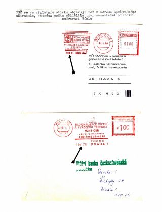 PSČ & VÝPLATNÍ OTISKY ČSSR – list 10