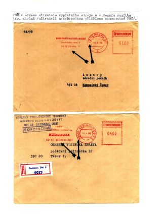 PSČ & VÝPLATNÍ OTISKY ČSSR – list 13