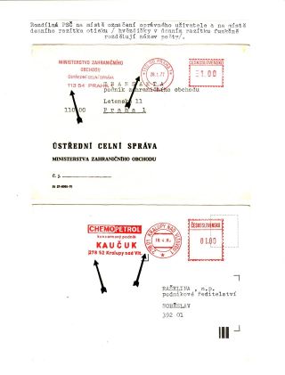 PSČ & VÝPLATNÍ OTISKY ČSSR – list 16