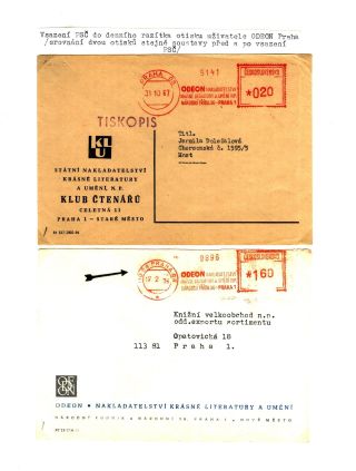 PSČ & VÝPLATNÍ OTISKY ČSSR – list 19