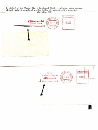 PSČ & VÝPLATNÍ OTISKY ČSSR – list 22