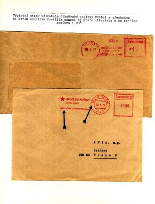 PSČ & VÝPLATNÍ OTISKY ČSSR – list 25