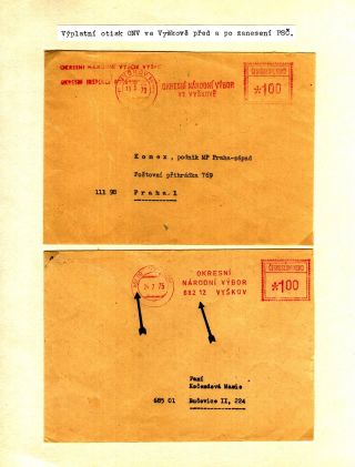 PSČ & VÝPLATNÍ OTISKY ČSSR – list 26