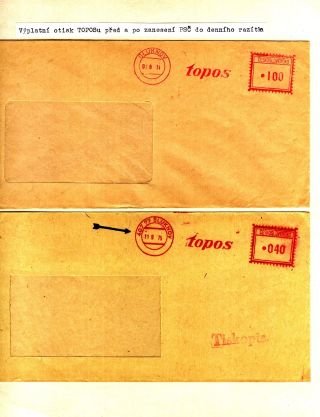 PSČ & VÝPLATNÍ OTISKY ČSSR – list 27