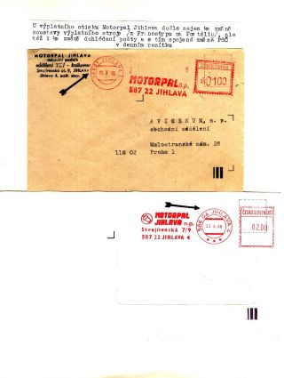 PSČ & VÝPLATNÍ OTISKY ČSSR – list 33