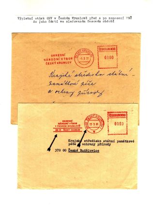 PSČ & VÝPLATNÍ OTISKY ČSSR – list 37