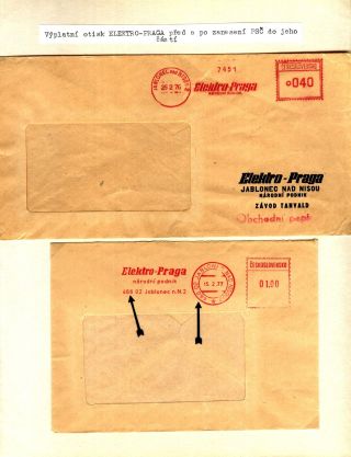 PSČ & VÝPLATNÍ OTISKY ČSSR – list 38