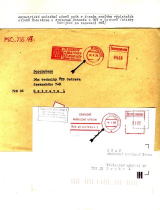 PSČ & VÝPLATNÍ OTISKY ČSSR – list 41