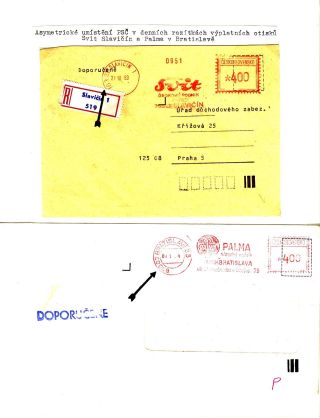 PSČ & VÝPLATNÍ OTISKY ČSSR – list 43
