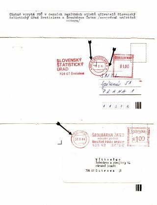 PSČ & VÝPLATNÍ OTISKY ČSSR – list 49
