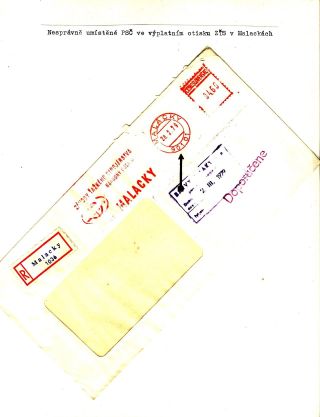 PSČ & VÝPLATNÍ OTISKY ČSSR – list 51