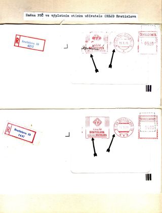 PSČ & VÝPLATNÍ OTISKY ČSSR – list 56