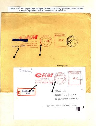PSČ & VÝPLATNÍ OTISKY ČSSR – list 59