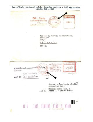 PSČ & VÝPLATNÍ OTISKY ČSSR – list 60