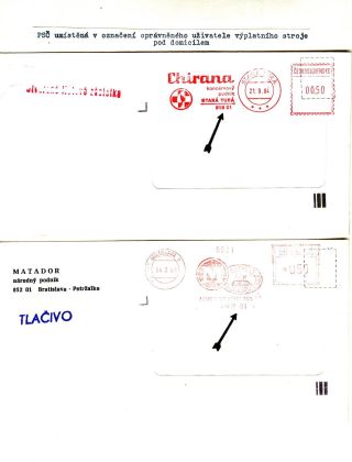 PSČ & VÝPLATNÍ OTISKY ČSSR – list 66