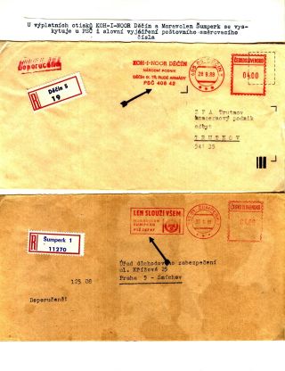 PSČ & VÝPLATNÍ OTISKY ČSSR – list 67