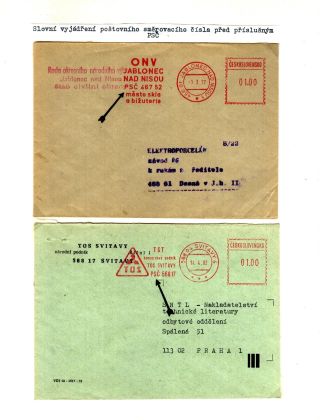 PSČ & VÝPLATNÍ OTISKY ČSSR – list 71