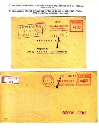 PSČ & VÝPLATNÍ OTISKY ČSSR – list 72