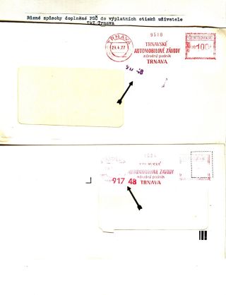 PSČ & VÝPLATNÍ OTISKY ČSSR – list 76