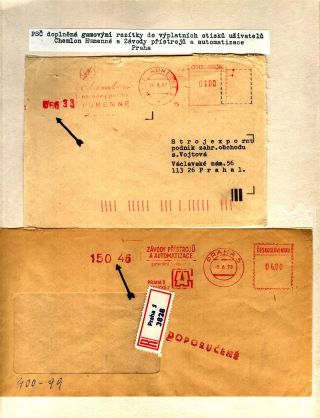 PSČ & VÝPLATNÍ OTISKY ČSSR – list 77