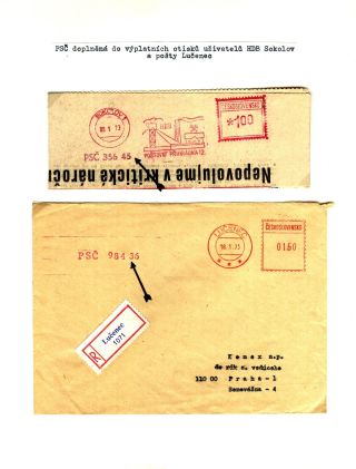 PSČ & VÝPLATNÍ OTISKY ČSSR – list 80