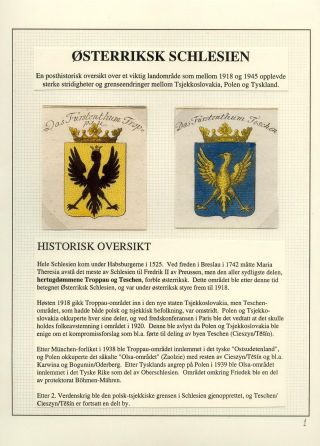 ÖSTERREICHISCHE SCHLESIEN – Blatt 1