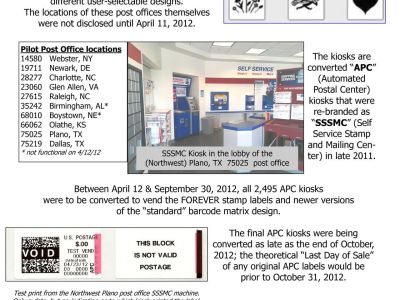 FROM APC (AUTOMATED POSTAL CENTER) TO SSSMC (SELF SERVICE STAMPS AND MAILING CENTER)