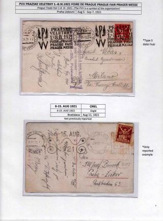 CZECHOSLOVAKIA MACHINE ADVERTISING CANCELS: THE FIRST REPUBLIC PERIOD – sheet 6