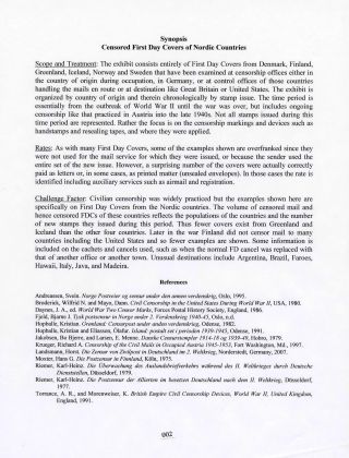 CENZUROVANÉ FDC SEVERSKÝCH ZEMÍ – list 2