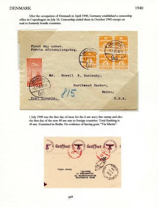 CENZUROVANÉ FDC SEVERSKÝCH ZEMÍ – list 4