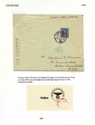 CENZUROVANÉ FDC SEVERSKÝCH ZEMÍ – list 8