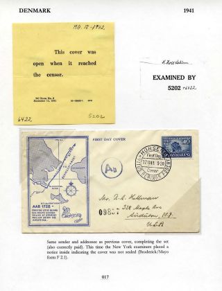 CENZUROVANÉ FDC SEVERSKÝCH ZEMÍ – list 17